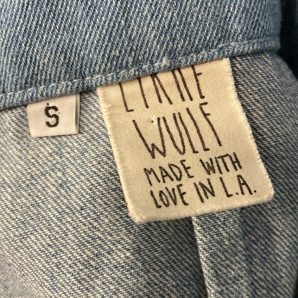 Lykke Wullf Womens Size S Anita Overalls Classic Denim Blue High Waist 70s Mod - Picture 11 of 16